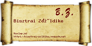 Bisztrai Zöldike névjegykártya
